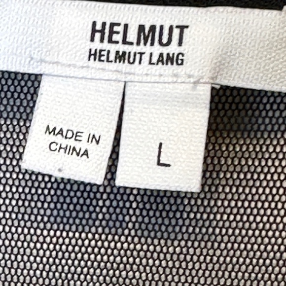 Helmet Lang Designer Mesh Details Lightweight Sleeveless Top Blouse - Picture 9 of 12